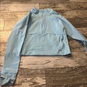 All in Motion Sky Blue Quarter-Zip Top